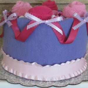 Baby Girl Gift Blanket Diaper Cake Baby Shower..