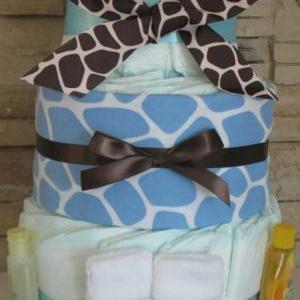 Giraffe Baby Gift Diaper Cake