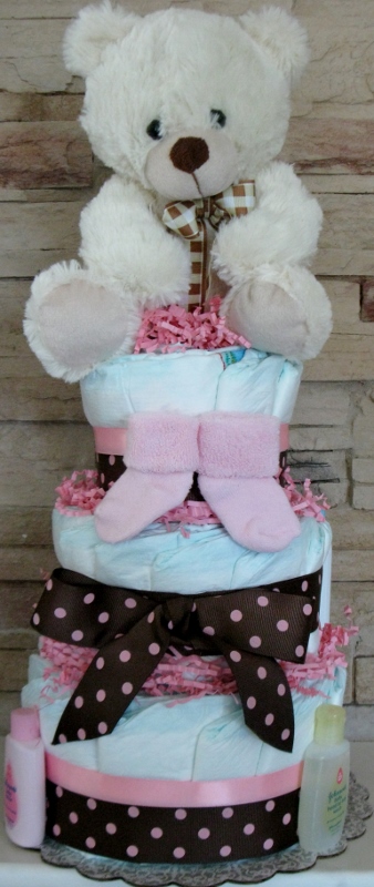 Baby Gift Baby Shower Gift Diaper Cake Baby Centerpiece